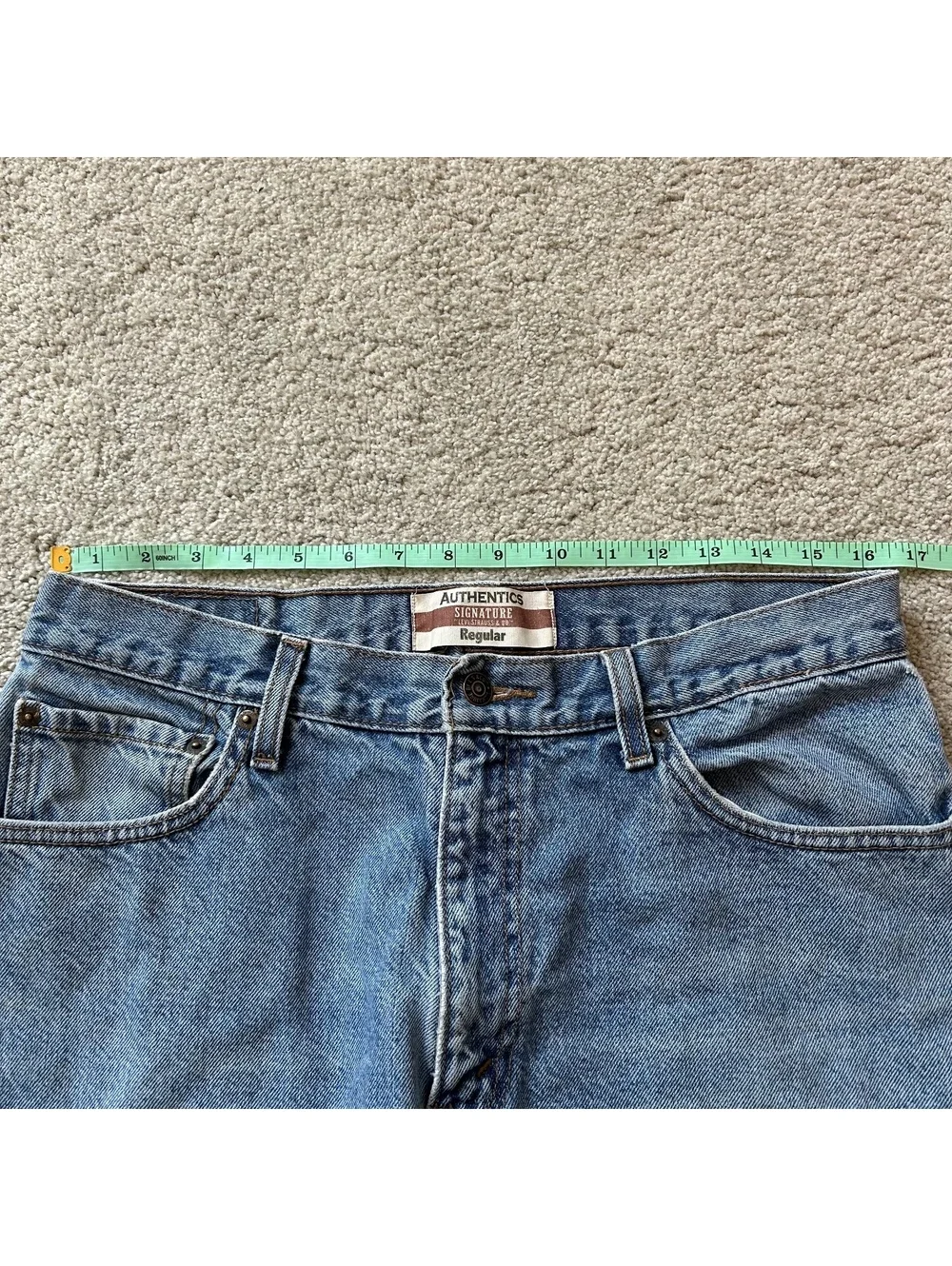 Levi's Authentics Signature Regular Fit Blue Denim Jeans W34 L32